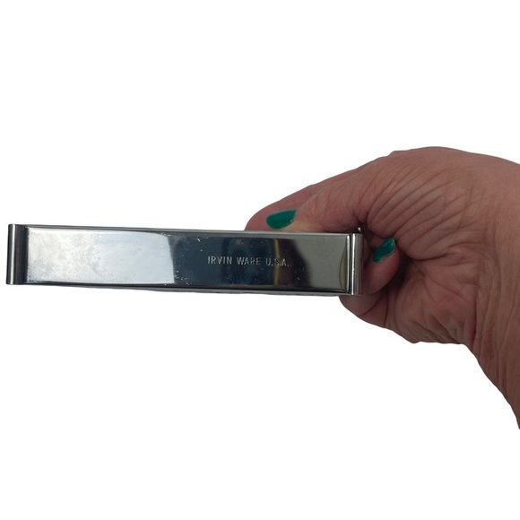 Vintage Irvin Ware Chrome Silver Metal Filigree Napkin/ Letter Holder - Picture 3 of 3